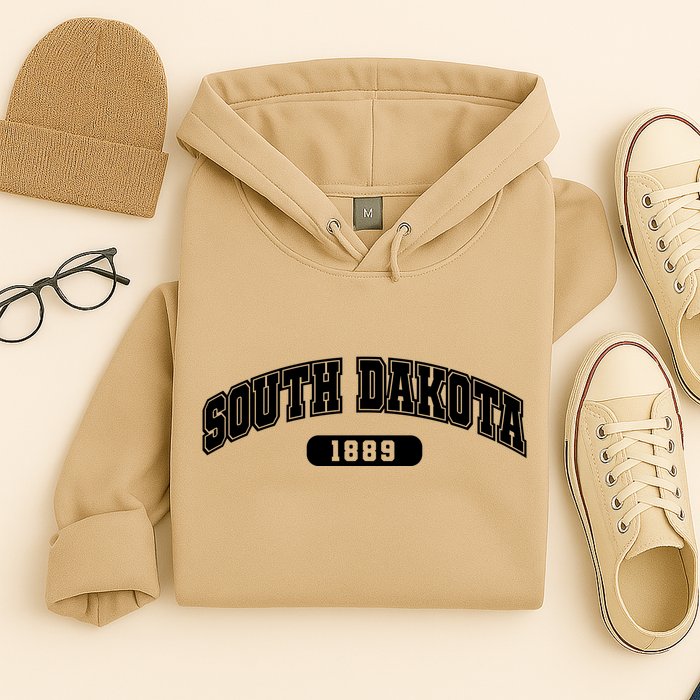South Dakota Collegiate Style 1889 Hoodie