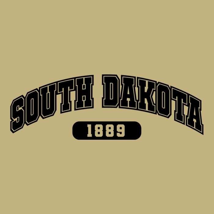 South Dakota Collegiate Style 1889 Hoodie