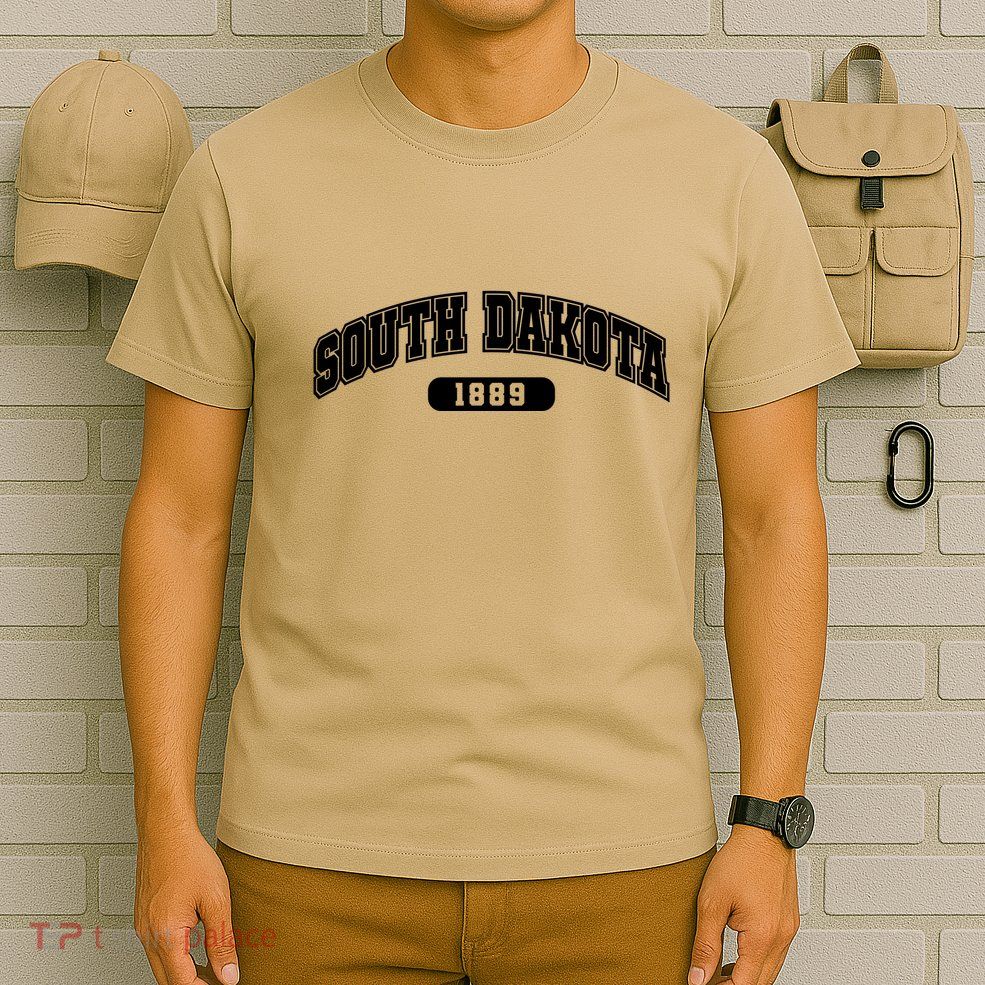 South Dakota Collegiate Style 1889 T-Shirt