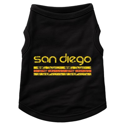 San Diego California Retro Vintage Weathered Doggie Tank