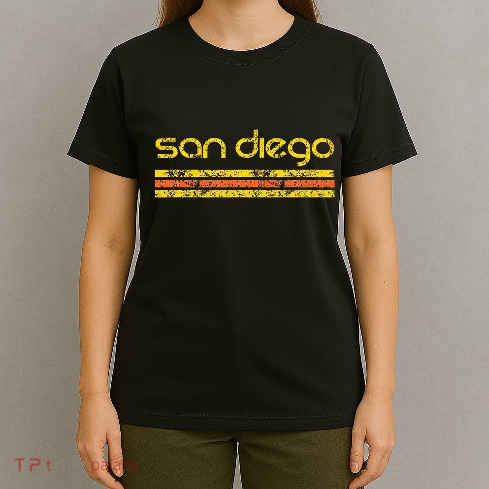 San Diego California Retro Vintage Weathered T-Shirt