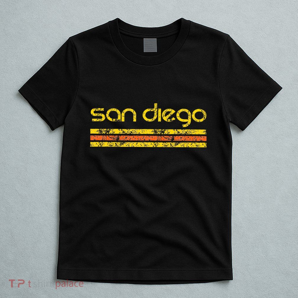 San Diego California Retro Vintage Weathered T-Shirt