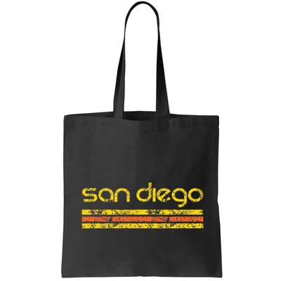 San Diego California Retro Vintage Weathered Bag