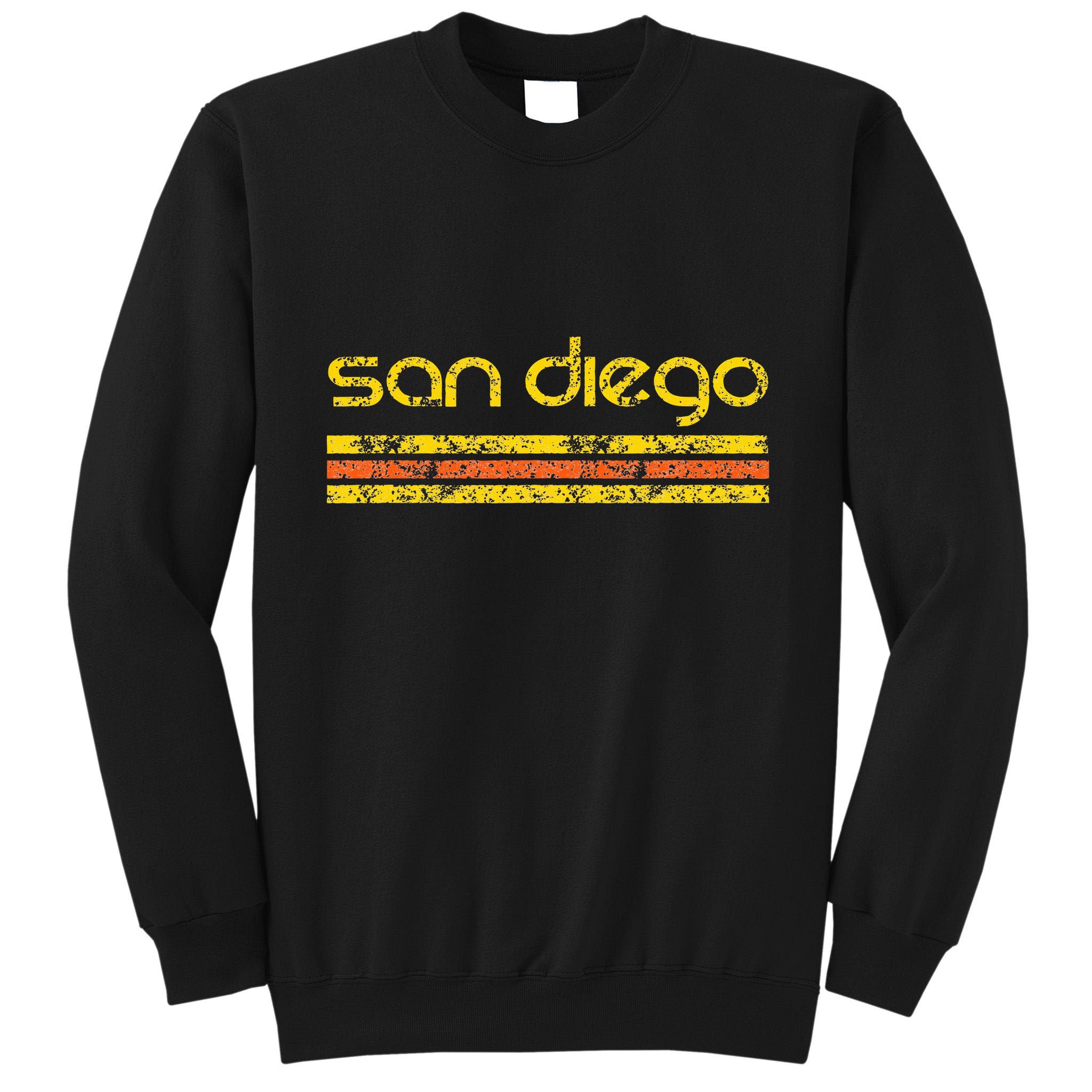 San Diego California Retro Vintage Weathered Tall Sweatshirt
