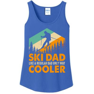 Ski Dad Cool Dads Love Skiing Winter Sport Ski Jumping Gift Ladies Essential Tank