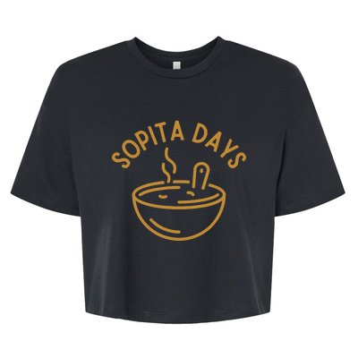 Soup Days - Comfort Food - Winter Vibes - Soup Bowl Bella+Canvas Jersey Crop Tee