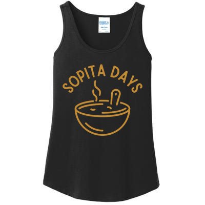 Soup Days - Comfort Food - Winter Vibes - Soup Bowl Ladies Essential Tank