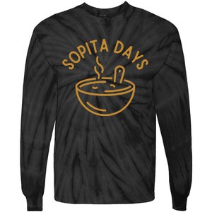 Soup Days - Comfort Food - Winter Vibes - Soup Bowl Tie-Dye Long Sleeve Shirt