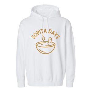 Soup Days - Comfort Food - Winter Vibes - Soup Bowl Garment-Dyed Fleece Hoodie