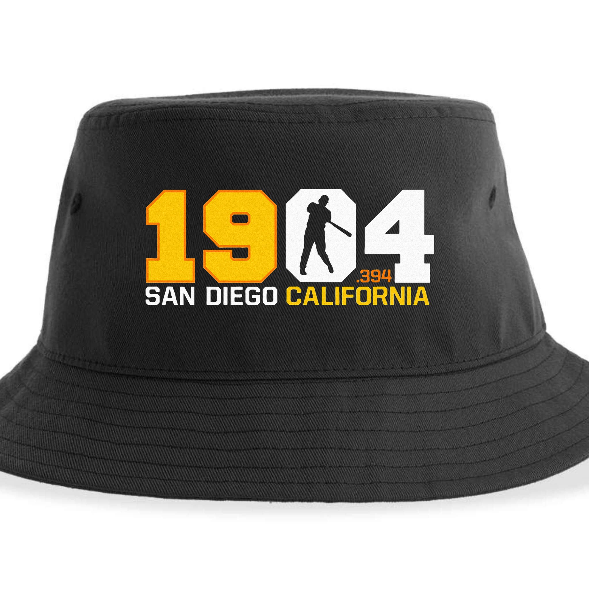 San Diego California Throwback 1904 Baseball Statue .394 Sustainable Bucket Hat