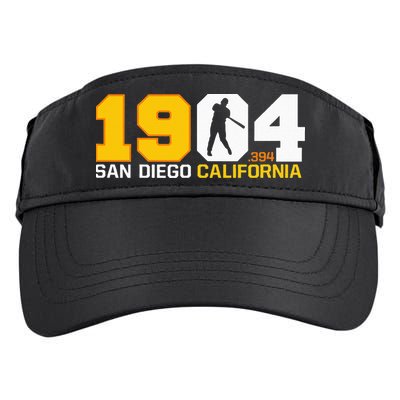 San Diego California Throwback 1904 Baseball Statue .394 Adult Drive Performance Visor