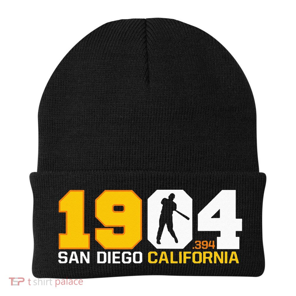 San Diego California Throwback 1904 Baseball Statue .394 Beanie