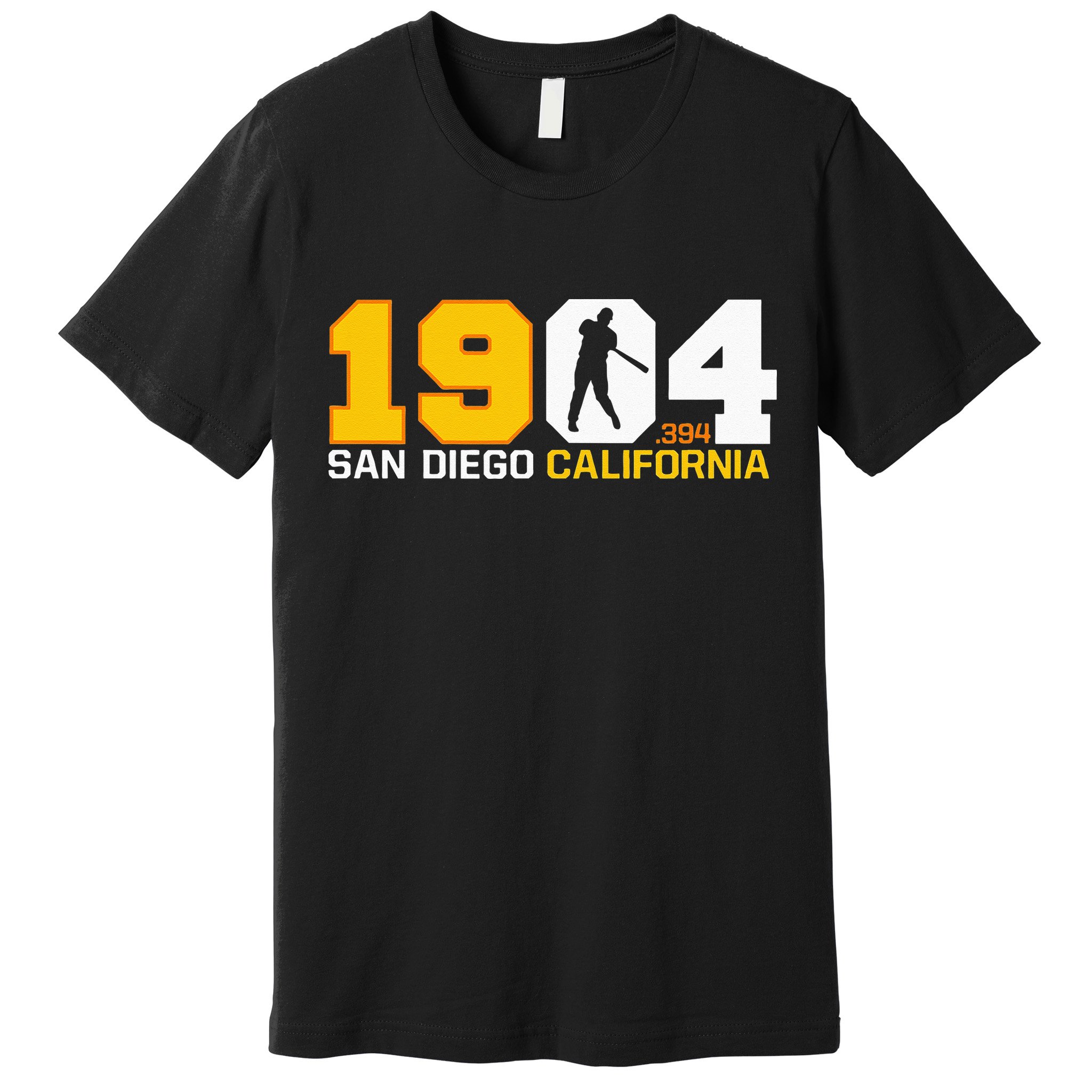 San Diego California Throwback 1904 Baseball Statue .394 Premium T-Shirt