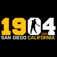 San Diego California Throwback 1904 Baseball Statue .394 Visor