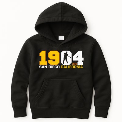 San Diego California Throwback 1904 Baseball Statue .394 Kids Hoodie