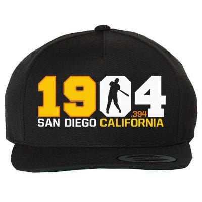 San Diego California Throwback 1904 Baseball Statue .394 Wool Snapback Cap