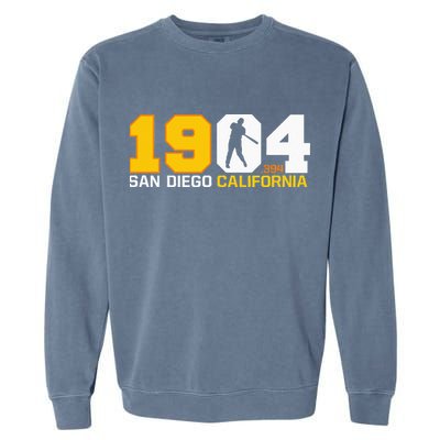 San Diego California Throwback 1904 Baseball Statue .394 Garment-Dyed Sweatshirt