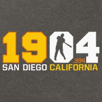 San Diego California Throwback 1904 Baseball Statue .394 Cotton Canvas Backpack