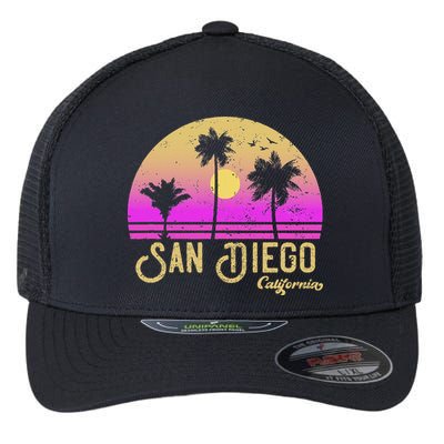 San Diego California Flexfit Unipanel Trucker Cap