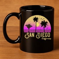 San Diego California 11oz C Handle Ceramic Mug