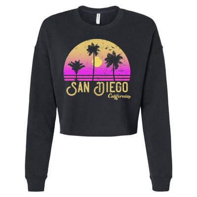San Diego California Cropped Pullover Crew