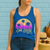 San Diego California Womens Tank Top
