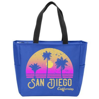 San Diego California Zip Tote Bag