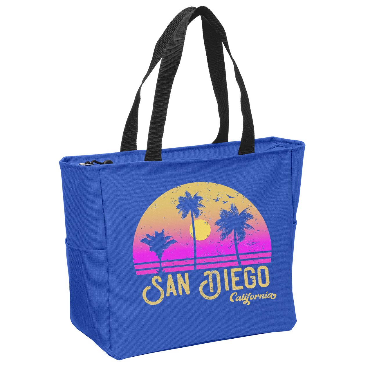 San Diego California Zip Tote Bag