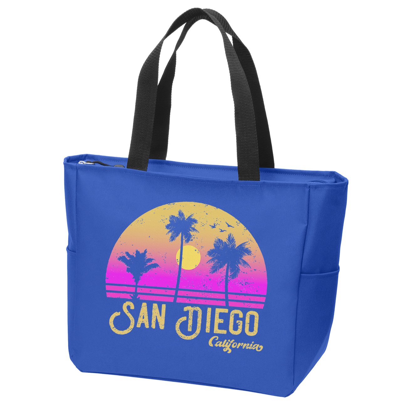 San Diego California Zip Tote Bag