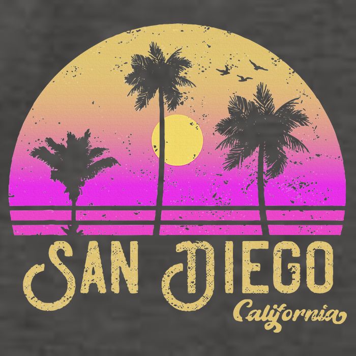San Diego California Vector Backpack