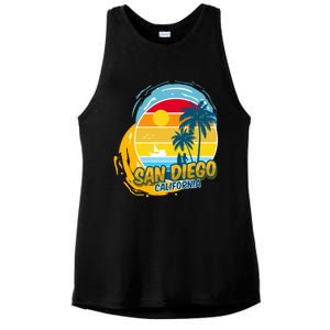 San Diego California Ladies PosiCharge Tri-Blend Wicking Tank