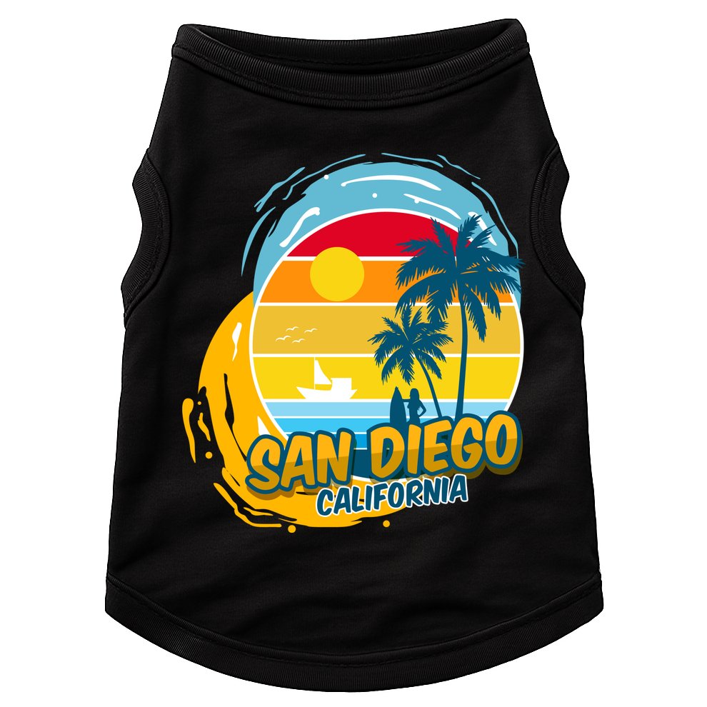 San Diego California Doggie Tank