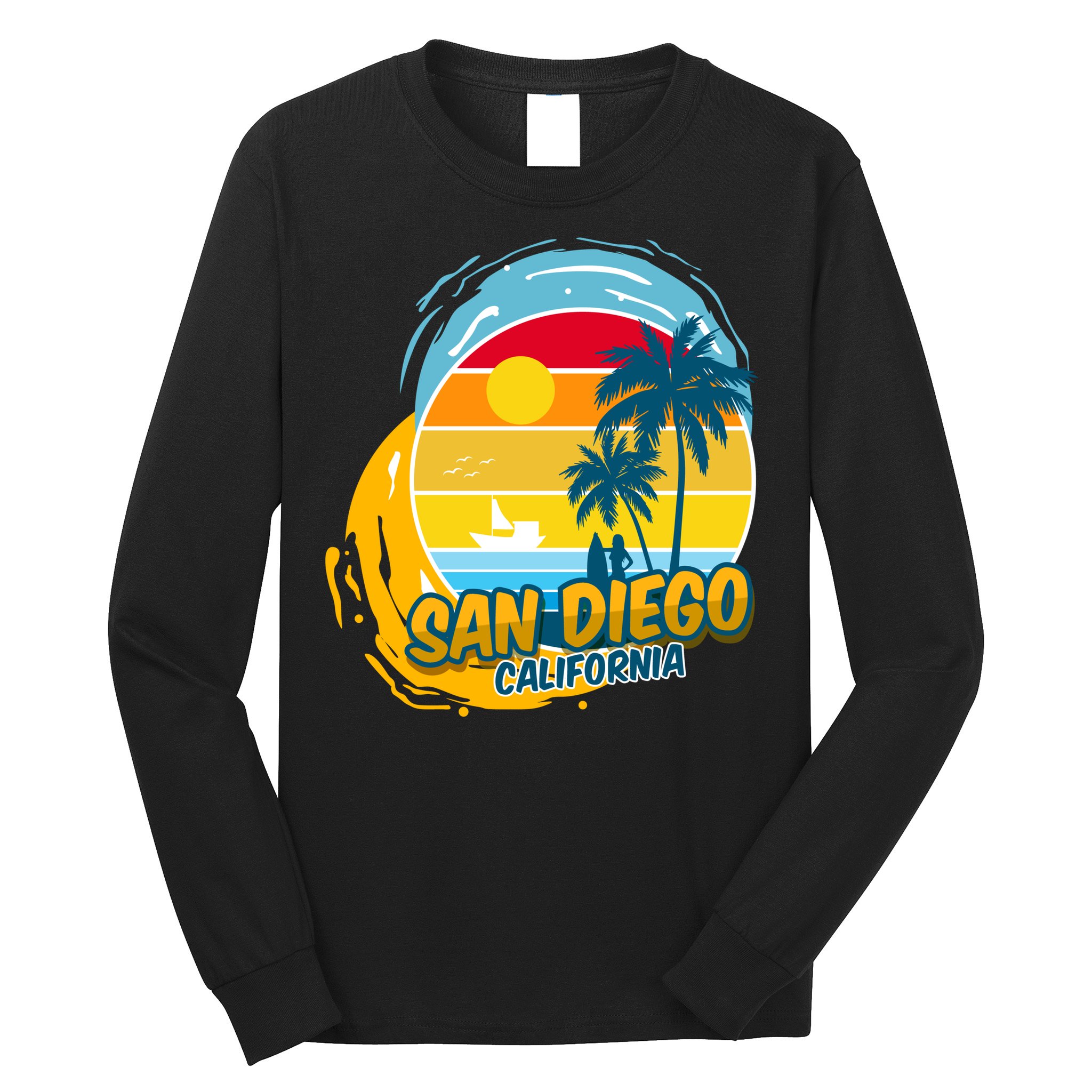San Diego California Long Sleeve Shirt