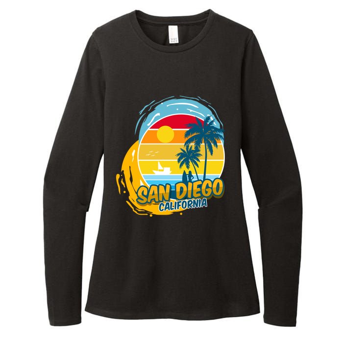 San Diego California Womens CVC Long Sleeve Shirt