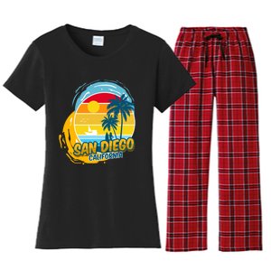 San Diego California Women's Flannel Pajama Set