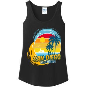 San Diego California Ladies Essential Tank