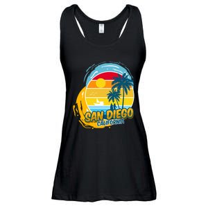 San Diego California Ladies Essential Flowy Tank