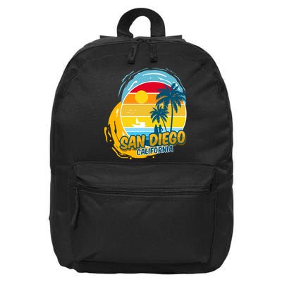 San Diego California 16 in Basic Backpack