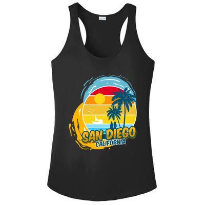 San Diego California Ladies PosiCharge Competitor Racerback Tank