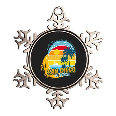 San Diego California Metallic Star Ornament