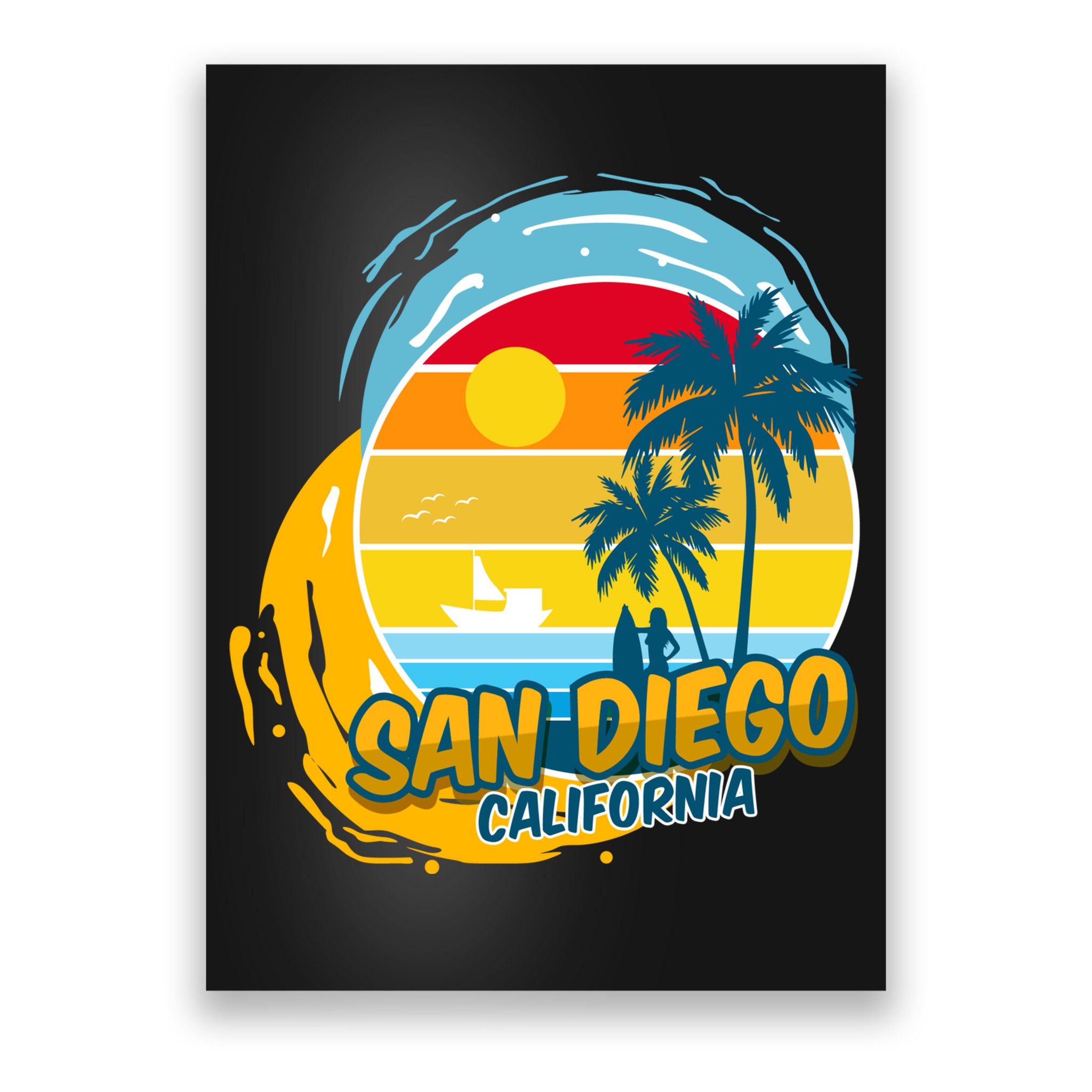 San Diego California Poster