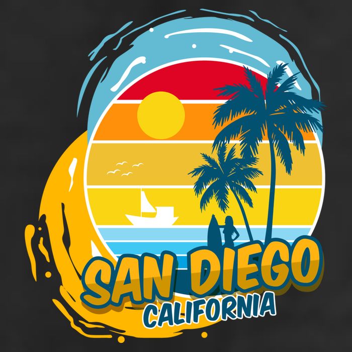 San Diego California 25L Jumbo Tote