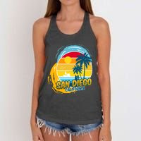 San Diego California Women's Knotted Racerback Tank