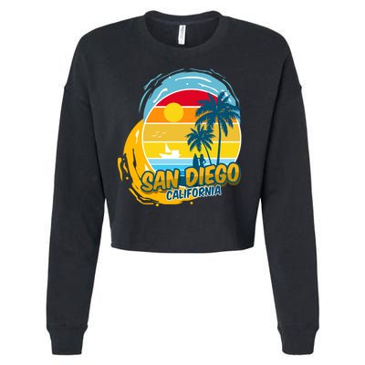 San Diego California Cropped Pullover Crew