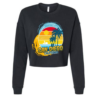 San Diego California Cropped Pullover Crew