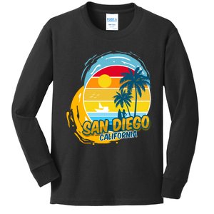 San Diego California Kids Long Sleeve Shirt