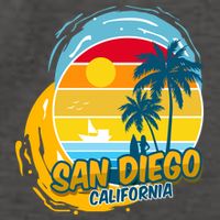 San Diego California Vector Backpack