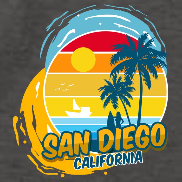 San Diego California Vector Backpack