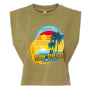 San Diego California Garment-Dyed Women's Muscle Tee