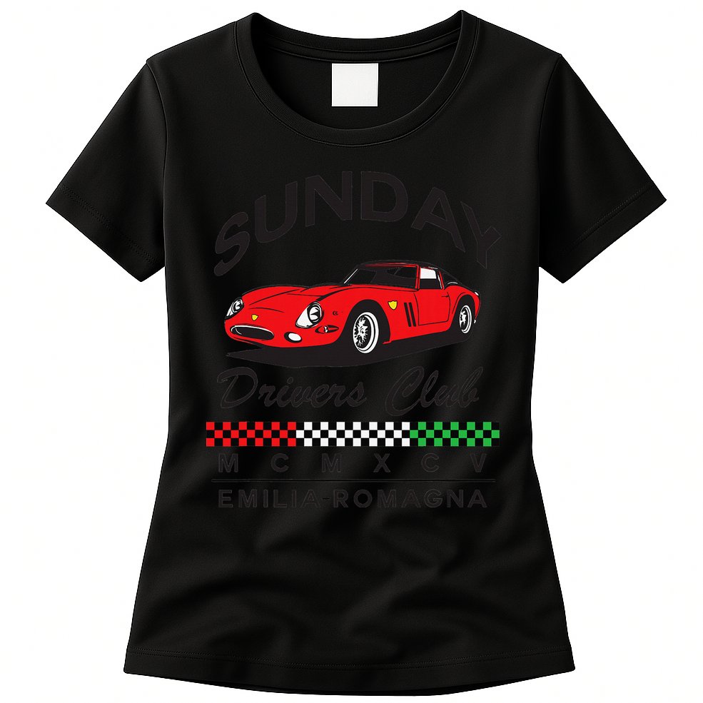Sunday Drivers Club Emilia Romagna Modena Italy Classic Womens T-Shirt